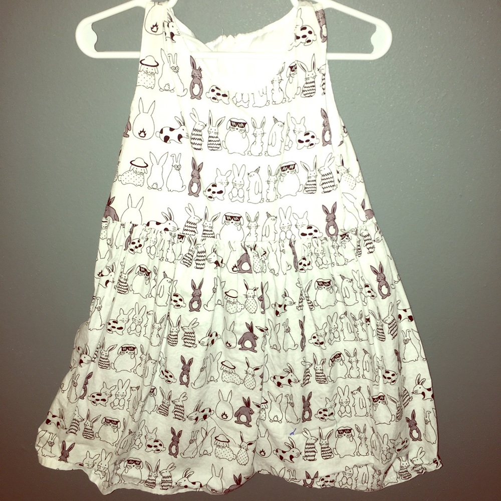 Home-made Boutique Bunny Rabbit Toddler Dress